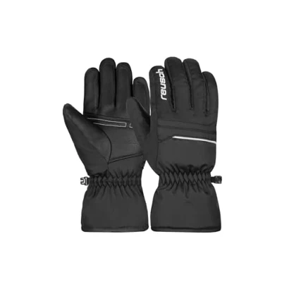 Abbildung von Reusch ALAN Junior Fingerhandschuh für Kinder, Größe: 5, Black white