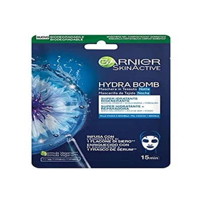 Abbildung von Garnier SkinActive Hydra Bomb Maschera Idratante Donna Fogli