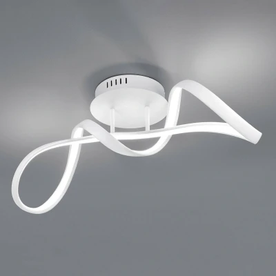 Abbildung von Reality Leuchten LED Deckenleuchte Perugia R67091131, Metall Weiß matt, inkl. 28 Watt LED, Switch Dimmer
