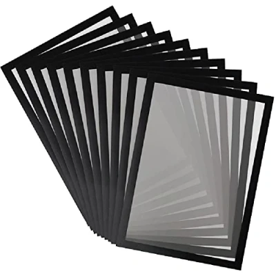Abbildung von Tarifold Es 195247 Magneto Pro 10 Informationsrahmen Magnetrahmen A3 für Dokumente, Hinweise, Schild, Austausch und schnelles Einsetzen magnetische Rückseite aus Metallflächen, schwarz, Stück