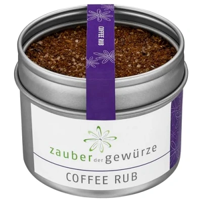 Abbildung von Zauber der Gewürze Coffee Rub BBR Rub, Gewürzmischung für Rind und Wildgerichte, perfekt zum Marinieren Grillen von Steaks, 75 g