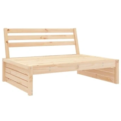 Abbildung von vidaXL Garten Ecksofa, Modular Gartenmöbel, Sofa Lounge Sessel für Terrasse Balkon, Gartensofa Gartensessel, Massivholz Kiefer