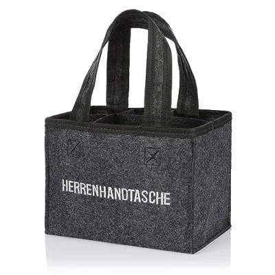 Abbildung von Nordstern Flaschenträger Herrenhandtasche aus Filz mit 6 Fächern 20 x 16 cm (1 St)