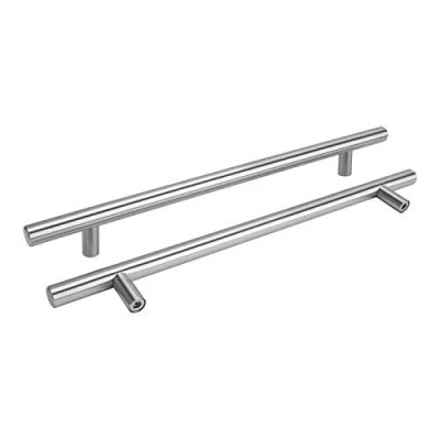 Abbildung von goldenwarm 15 Stück Türgriff Küche Schrank Schublade Stangengriff LS201BSS256 Bohrlochabstand 256mm Edelstahl Küchenschrank Möbelgriffe Kleiderschrank Zieht Griffe