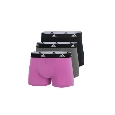 Abbildung von adidas Sportswear Trunk 3 PACK Panties, Herren, Größe: Large, Pink/black/grey