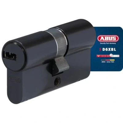 Abbildung von ABUS Profil Zylinder D6XBL 30/30 mit Codekarte und 5 Schlüsseln 96801 schwarz