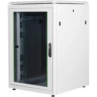 Abbildung von DIGITUS Netzwerkschrank 19 Zoll Rack 22HE 80x80 cm Unique Serie Traglast 800 kg Nutztiefe 743 mm Grau