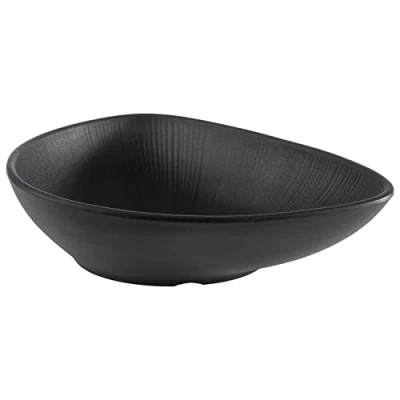Abbildung von APS 85076 Melaminschale NERO Servierschale für vierlerei Speisen, 23,0 x 18,0 5,0 cm, 0,6 Liter