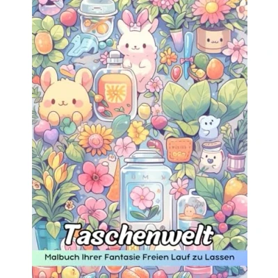 Abbildung von Taschenwelt Malbuch: Malvorlage „Pocket World“, Eine Magische Reise Durch Miniaturlandschaften