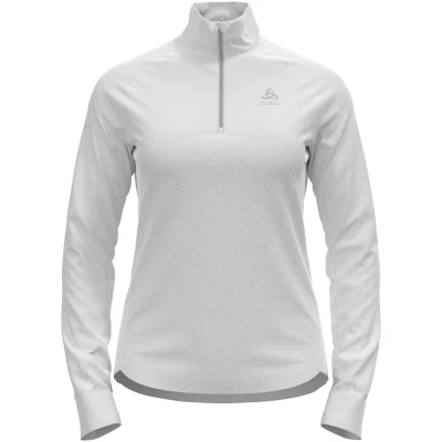 Abbildung von Odlo Damen Langarm Shirt mit halben Reißverschluss BERRA, white, XXL