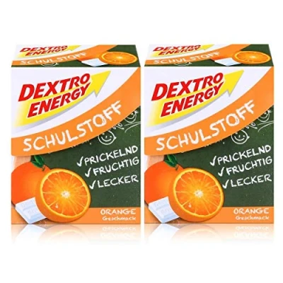 Abbildung von Dextro Energy Schulstoff Traubenzucker Orangen Geschmack 50g (2er Pack)
