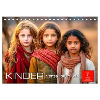 Abbildung von Kinder verzaubern uns (Tischkalender 2025 DIN A5 quer), CALVENDO Monatskalender