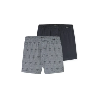 Abbildung von Schiesser 2PACK Boxershorts, Herren, Größe: 4XL, Nachtblau
