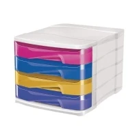Abbildung von CEP Schubladenbox 4 Schübe Riviera (2 farbig) 394 RiM