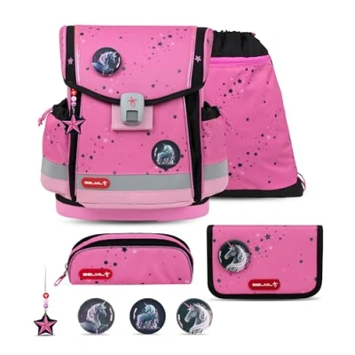 Abbildung von Belmil Classy Plus Schulranzenset Pink Black Schulranzen Set