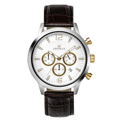 Abbildung von Orphelia HerrenArmbanduhr Chronograph Quarz Leder OR81801