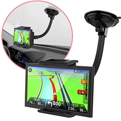Abbildung von MONTOLA Universal Navi Halterung für Auto kompatibel mit Navigationssysteme und weitere KFZ 360 Kugelgelenk Schwanenhals