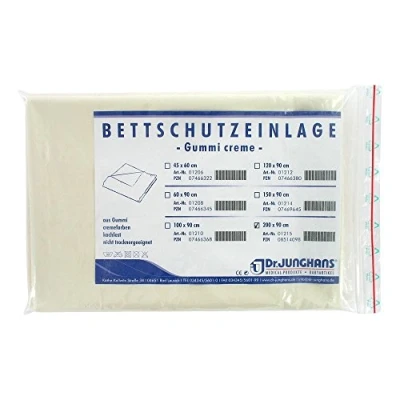 Abbildung von Bettschutzeinlage Gummi 90x200 cm creme 1 St
