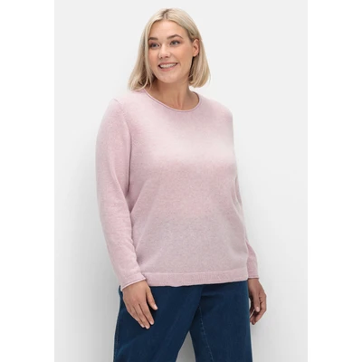 Abbildung von Sheego Strickpullover, Damen, Größe: 40/42, Rosé