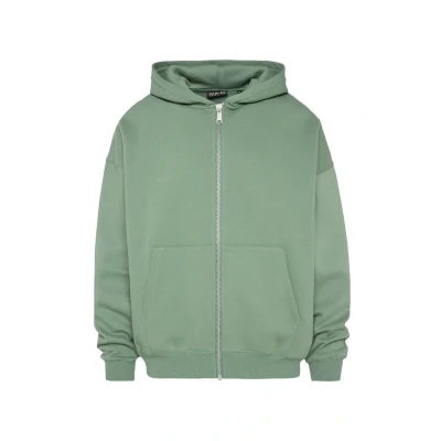 Abbildung von HARLEM SOUL Herren/Damen BRU NO Hoodie Jacket Oversized Unisex Jade Green L
