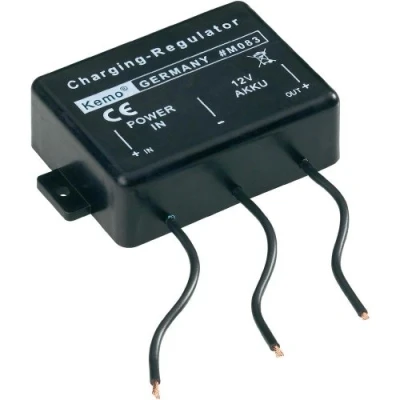 Abbildung von Kemo M083 Akku Laderegler 12 V/DC Überwacht Ladezustand eines V Autoakkus, Automatisches Nachladen bei Absinken der Akkuspannung. Eingangsspannung 16 20 (Solarpanel oder Netzgerät)
