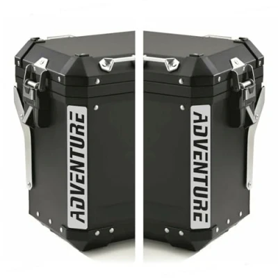 Abbildung von Reflektierende Aufkleber für Motorrad R 1200 1250 1150 F 800 650 F700 GS A R1200GS R1200 Touratech Aluminium Panniers Seitenkoffer (weiß grau)