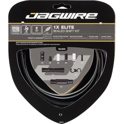 Abbildung von Jagwire 1 x Elite Sealed Shift Kettenschlauch Set für Erwachsene, Unisex, Schwarz, Einheitsgröße