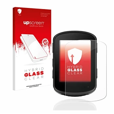 Abbildung von upscreen Schutzglas für Garmin Edge 540 / 840 Schutzfolie, Glas Folie [Klar, 9H Panzerschutz, Anti Fingerprint]
