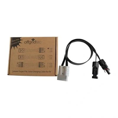 Abbildung von Anderson zu PV Stecker Flat Cable (Super Flach) 4mm² 0,5m