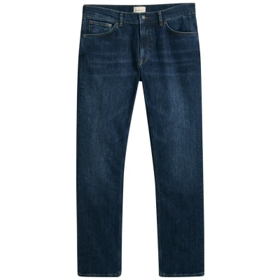 Abbildung von GANT Regular FIT Jeans Straight Leg, Herren, Größe: 30x30, Dark blue worn in