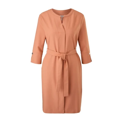 Abbildung von s.Oliver BLACK LABEL Damen Dress Kleid, Orange, 38 EU
