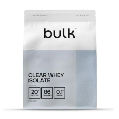 Abbildung von Bulk Clear Whey Isolat Pulver, Erfrischender Protein Shake, Eiweißpulver, Passionsfrucht, 500 g