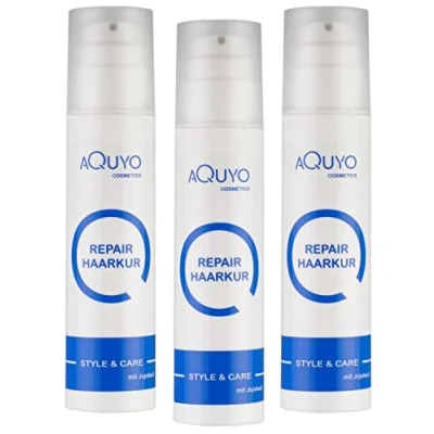 Abbildung von Repair Haarkur für trockene Haare mit Jojobaöl, Haarmaske strapaziertes und geschädigtes Haar, Haarpflege zum Wiederaufbau des Haares, silikonfrei &amp; tierversuchsfrei (3er Pack 3x 200ml)