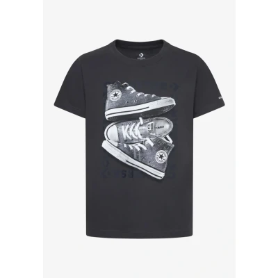 Abbildung von Converse Sninefetti Sneaker TEE Tshirt print für Kinder, Größe: 122/128, Dark matter