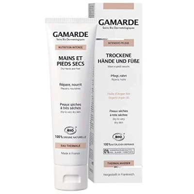 Abbildung von GAMARDE Bio Kosmetik: Handcreme &amp; Fußcreme für trockene Hände Füße I Vegane Handpflege + Fußpflege ohne Parfum Plastik Creme Männer Frauen Hand Cream 100 ml