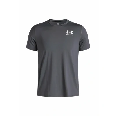Abbildung von Under Armour UA HeatGear Fitted SS Castlerock/Weiß SM