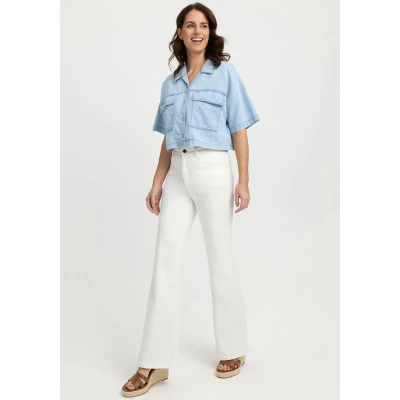 Abbildung von wonderjeans Bootcut Jeans, mit hoher Taille