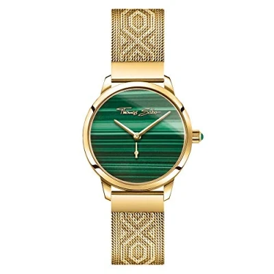 Abbildung von THOMAS SABO Damen Analog Quarz Uhr mit Edelstahl Armband WA0365 264 211 33 mm