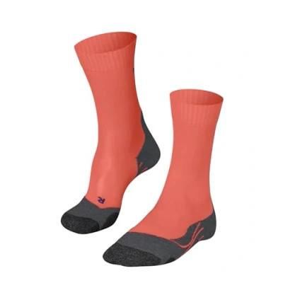 Abbildung von FALKE Damen Wandersocken TK2 Explore Cool W So Lyocell Funktionsmaterial antiblasen dick 1 Paar, Orange Coral 8017, 35 36