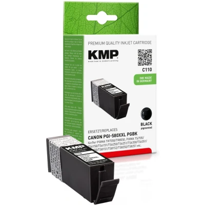 Abbildung von KMP Druckerpatrone C107BKXV schwarz kompatibel zu Canon PGI 580XXL PGBK