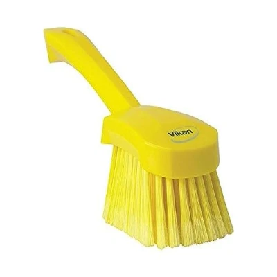 Abbildung von Vikan 41946 Soft/Split Bristles, Washing / Sweeping, Hand Brush, Short Handle, 270mm (Yellow)