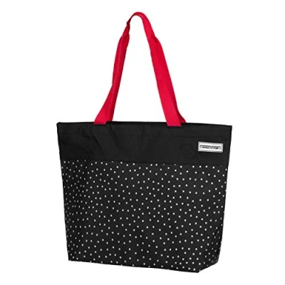 Abbildung von anndora Umhängetasche shopper 17 Liter Einkaufstasche Strandtasche, verstärkter Boden Innentaschen mit Reißverschluss wasserabweisend