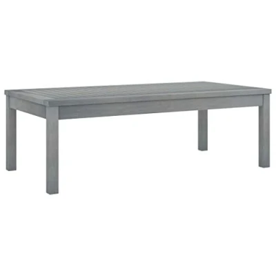 Abbildung von vidaXL Gartentisch Couchtisch 100x50x33 cm Grau Massivholz Akazie (1 St)