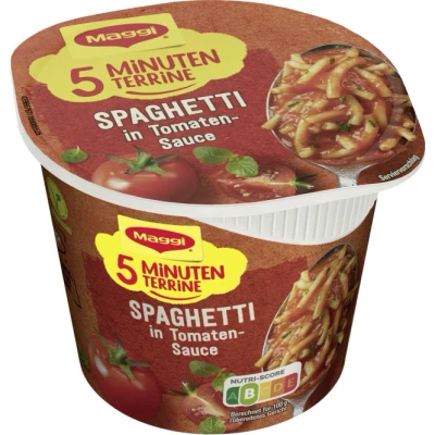 Abbildung von Maggi 5 Minuten Terrine Spaghetti in Tomatensauce