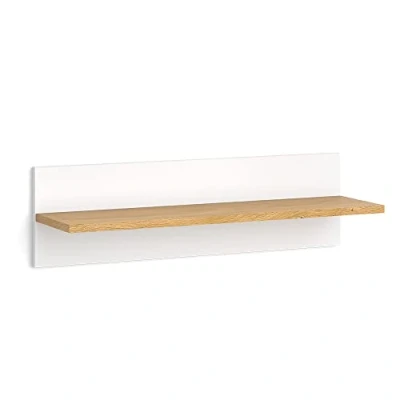 Abbildung von VitaliSpa® Wandregal Malia, Weiß/Eiche, 70 x 20 cm