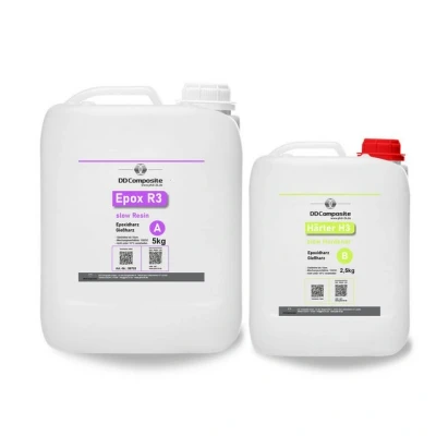 Abbildung von DD Composite Epoxidharz 5kg Epox R3 + 2,5kg Härter H3 slow bis 10cm
