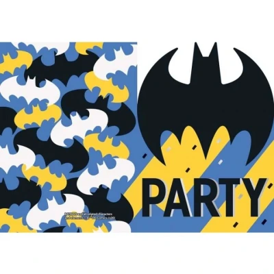 Abbildung von Einladung Batman 8 Stücke