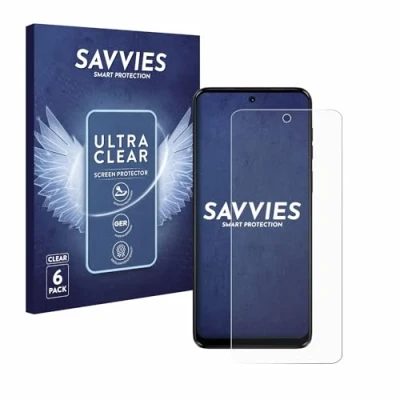 Abbildung von Savvies 6 Stück Schutzfolie für Motorola Moto G14 Displayschutz Folie Ultra Transparent
