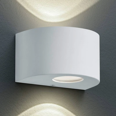 Abbildung von TRIO Leuchten LED Außen Wandleuchte &quot;Rosario&quot;, 2 flammig, Leuchtmittel Board fest integriert, Outdoor Wandlampe, Weiß matt, Up and down Beleuchtung, IP44, warmweiß