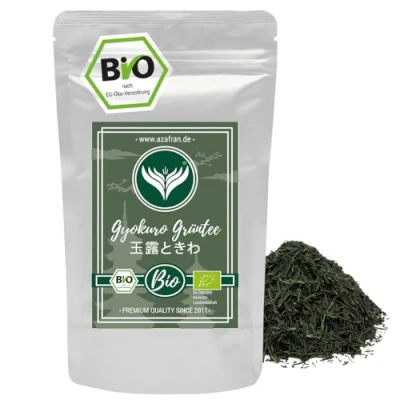 Abbildung von Azafran BIO Gyokuro Tee Japanischer Premium Grüntee 1st Flush Original aus Japan 125g
